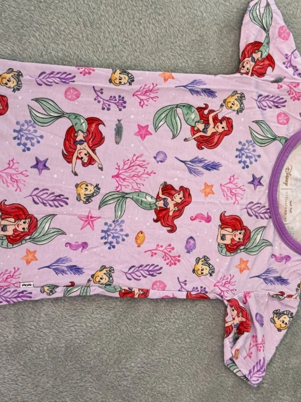 Little Sleepies Disney The Little Mermaid Pajama Set, 3T